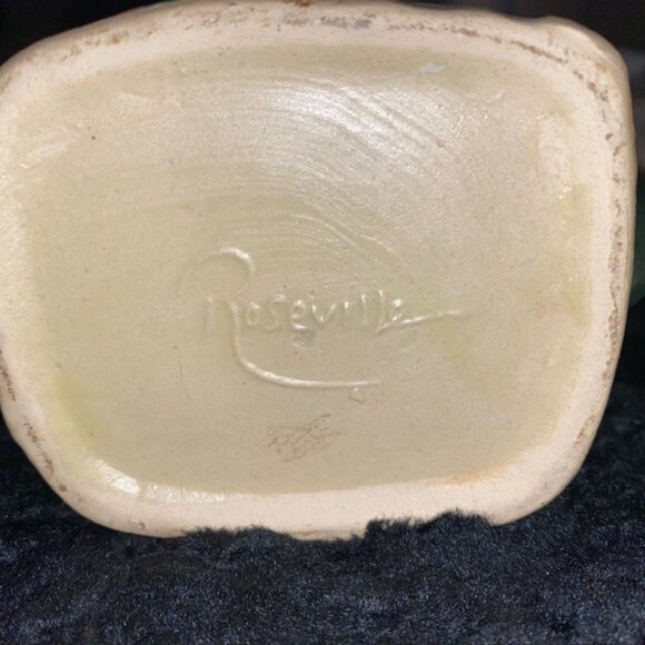 REPRODUCTION Roseville Pottery Vase - Jonquils, Circa 1996 - Picture 7 of 10